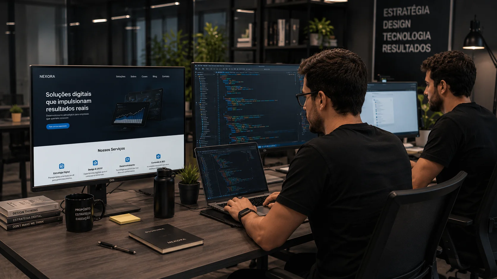 Execução de projeto — design e desenvolvimento de site com foco em propósito